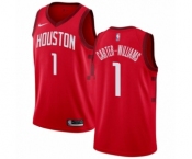 Men's Nike Houston Rockets #1 Michael Carter-Williams Red Swingman Jersey - Earned Edition