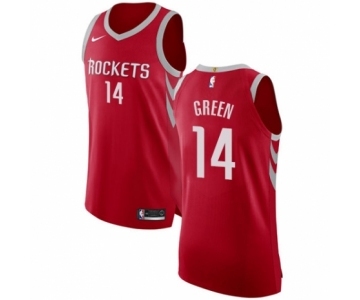 Men's Nike Houston Rockets #14 Gerald Green Authentic Red NBA Jersey - Icon Edition