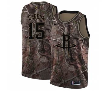 Men's Nike Houston Rockets #15 Clint Capela Swingman Camo Realtree Collection NBA Jersey