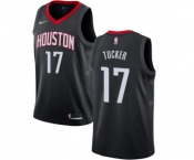 Men's Nike Houston Rockets #17 PJ Tucker Authentic Black NBA Jersey Statement Edition