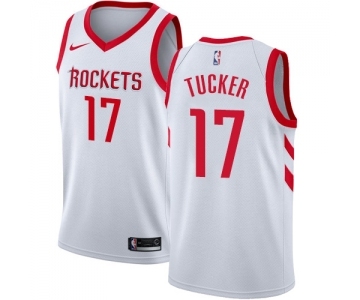 Men's Nike Houston Rockets #17 PJ Tucker Authentic White NBA Jersey - Association Edition