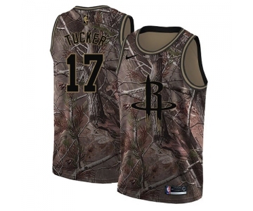 Men's Nike Houston Rockets #17 PJ Tucker Swingman Camo Realtree Collection NBA Jersey