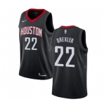 Men's Nike Houston Rockets #22 Clyde Drexler Swingman Black Alternate NBA Jersey Statement Edition