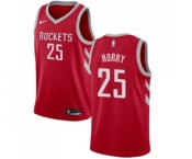 Men's Nike Houston Rockets #25 Robert Horry Swingman Red Road NBA Jersey - Icon Edition