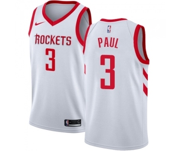 Men's Nike Houston Rockets #3 Chris Paul Authentic White Home NBA Jersey - Association Edition