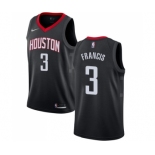 Men's Nike Houston Rockets #3 Steve Francis Swingman Black Alternate NBA Jersey Statement Edition