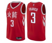 Men's Nike Houston Rockets #3 Steve Francis Swingman Red NBA Jersey - City Edition