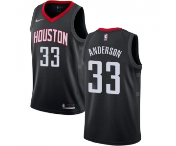 Men's Nike Houston Rockets #33 Ryan Anderson Swingman Black Alternate NBA Jersey Statement Edition