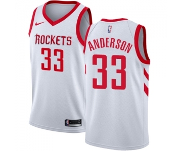 Men's Nike Houston Rockets #33 Ryan Anderson Swingman White Home NBA Jersey - Association Edition