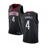 Men's Nike Houston Rockets #4 Charles Barkley Swingman Black Alternate NBA Jersey Statement Edition