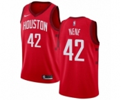 Men's Nike Houston Rockets #42 Nene Red Swingman Jersey - Earned Edition