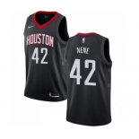 Men's Nike Houston Rockets #42 Nene Swingman Black Alternate NBA Jersey Statement Edition