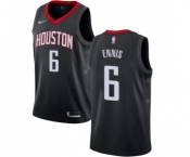 Men's Nike Houston Rockets #6 Tyler Ennis Swingman Black Alternate NBA Jersey Statement Edition