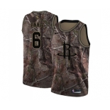 Men's Nike Houston Rockets #6 Tyler Ennis Swingman Camo Realtree Collection NBA Jersey