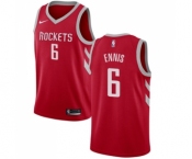 Men's Nike Houston Rockets #6 Tyler Ennis Swingman Red Road NBA Jersey - Icon Edition