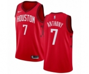 Men's Nike Houston Rockets #7 Carmelo Anthony Red Swingman Jersey - Earned Edition