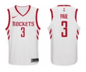 Nike NBA Houston Rockets #3 Chris Paul Jersey 2017-18 New Season White Jersey