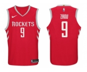 Nike NBA Houston Rockets #9 Zhou Qi Jersey 2017-18 New Season Red Jersey