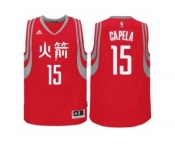 adidas Houston Rockets #15 Clint Capela Red Chinese New Year Swingman Jersey