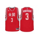 adidas Houston Rockets #3 Ryan Anderson Red Chinese New Year Swingman Jersey