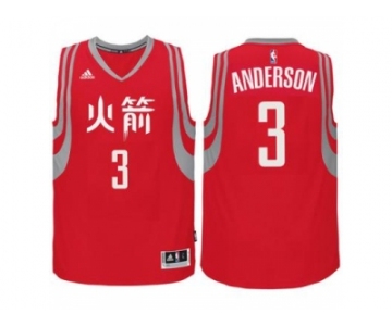 adidas Houston Rockets #3 Ryan Anderson Red Chinese New Year Swingman Jersey