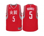 adidas Houston Rockets #5 Montrezl Harrell Red Chinese New Year Swingman Jersey