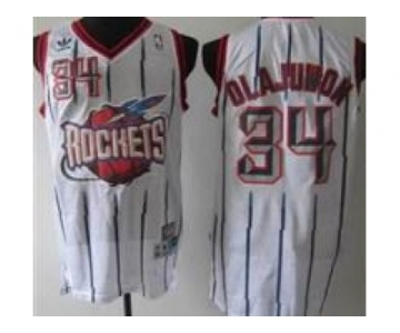 nba Houston Rockets #34 Hakeem Olajuwon White(Swingman)