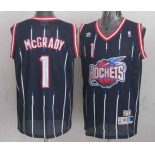 nba houston rockets #1 mcgrady blue