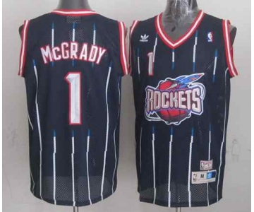 nba houston rockets #1 mcgrady blue