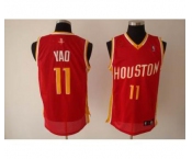 nba houston rockets #11 yao ming red(special edition)