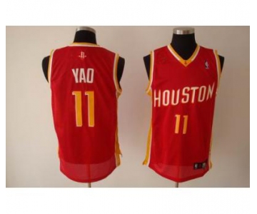 nba houston rockets #11 yao ming red(special edition)