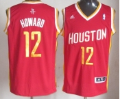 nba houston rockets #12 howard red [swingman revolution 30][number golden]