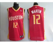 nba  houston rockets #12 martin red(special edition)