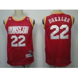 nba houston rockets # 22 Drexler red