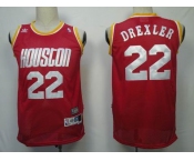 nba houston rockets # 22 Drexler red