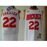 nba houston rockets #22 drexler white[swingman]