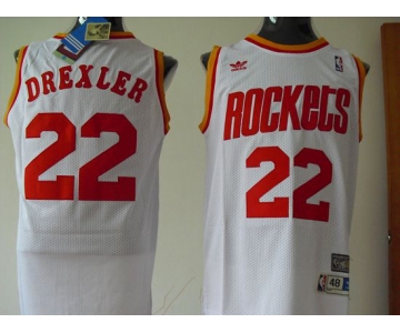 nba houston rockets #22 drexler white[swingman]