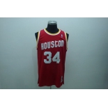 nba houston rockets #34 olajuwon red