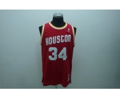 nba houston rockets #34 olajuwon red