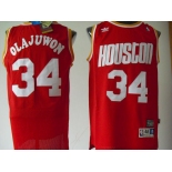 nba houston rockets #34 olajuwon red[swingman]