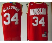 nba houston rockets #34 olajuwon red[swingman]