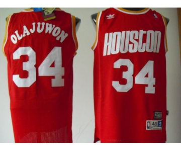 nba houston rockets #34 olajuwon red[swingman]