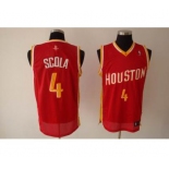 nba houston rockets #4 scola red(special edition)