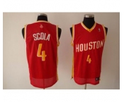 nba houston rockets #4 scola red(special edition)