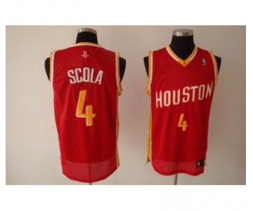 nba houston rockets #4 scola red(special edition)