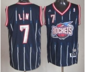 nba houston rockets #7 jeremy lin blue[revolution 30 swingman]