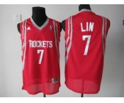 nba houston rockets #7 jeremy lin red