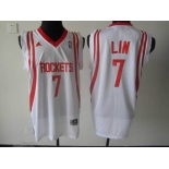 nba houston rockets #7 jeremy lin white