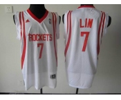 nba houston rockets #7 jeremy lin white