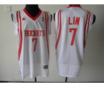 nba houston rockets #7 jeremy lin white